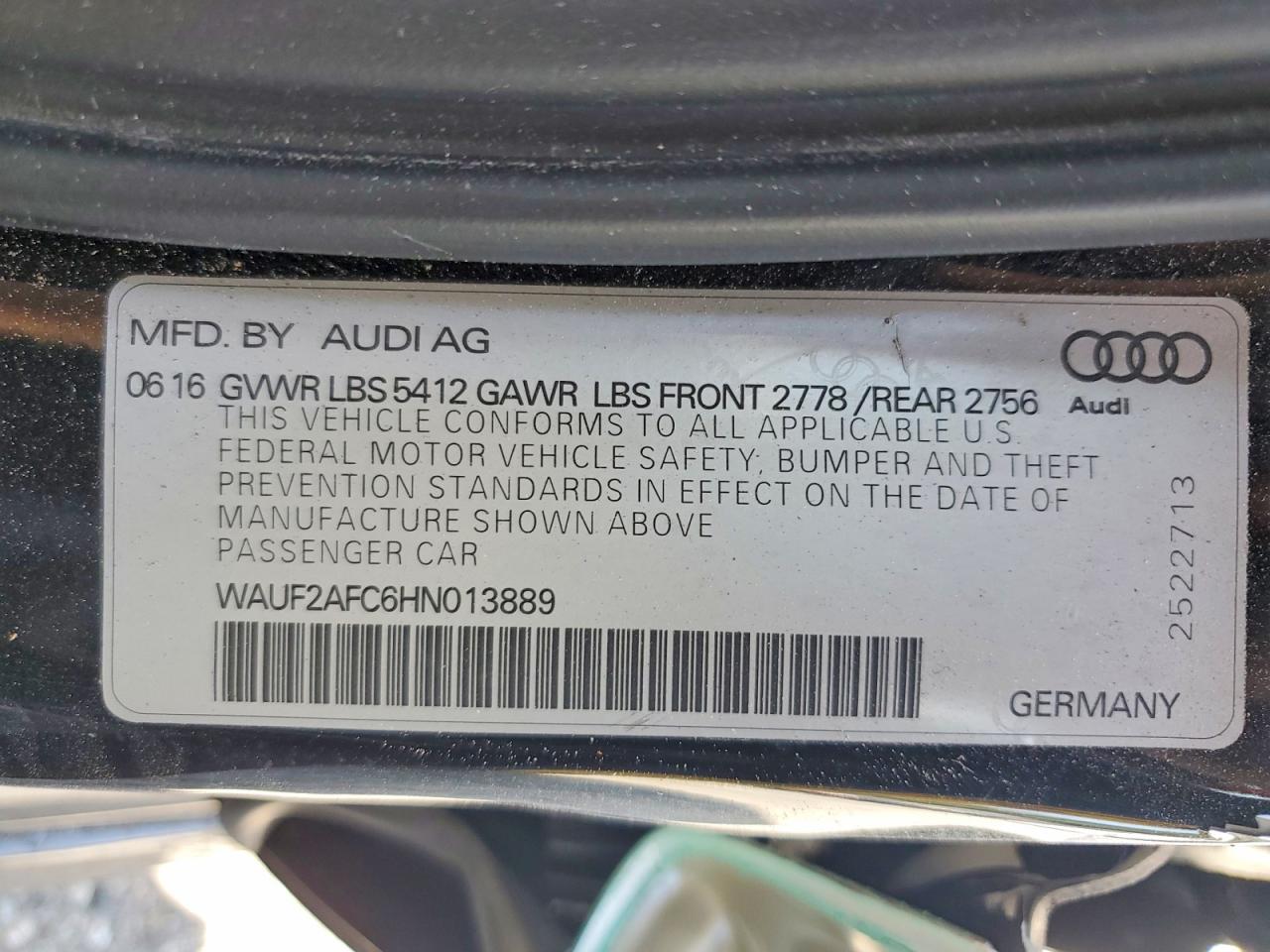 2017 AUDI A6 PREMIUM PLUS photo 34