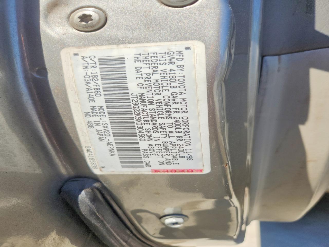 1999 TOYOTA CAMRY LE photo 23