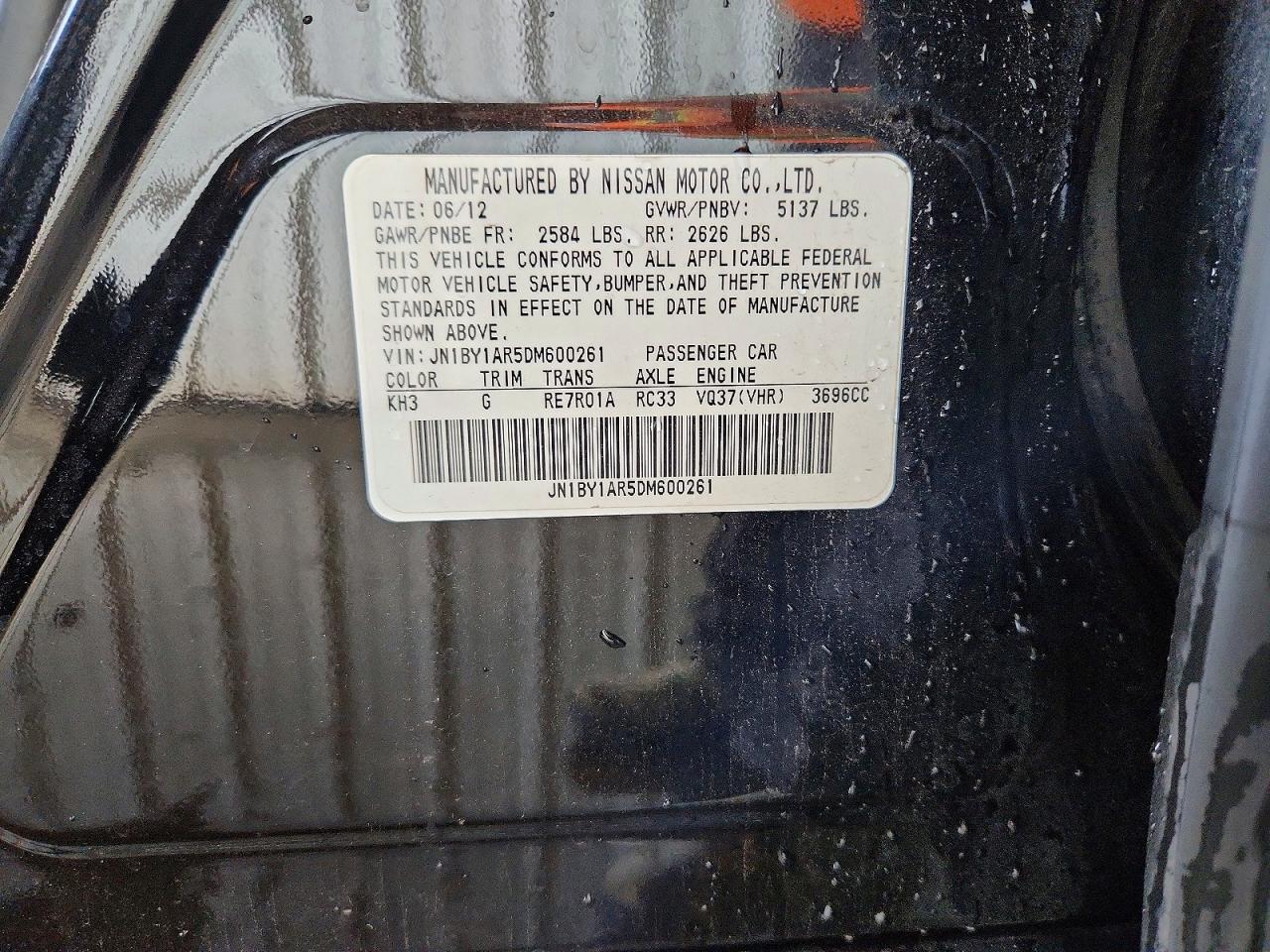 2013 INFINITI M37 X photo 37