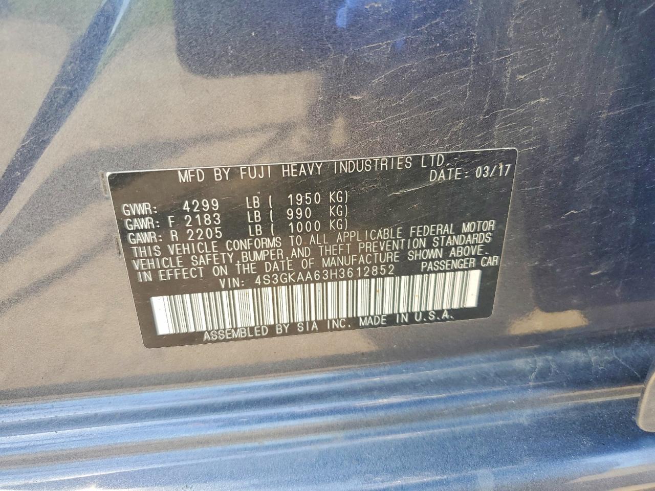 2017 SUBARU IMPREZA photo 23
