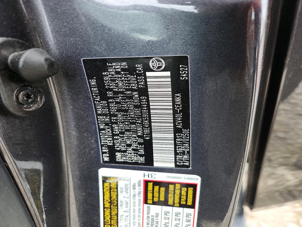 2009 TOYOTA CAMRY LE photo 34