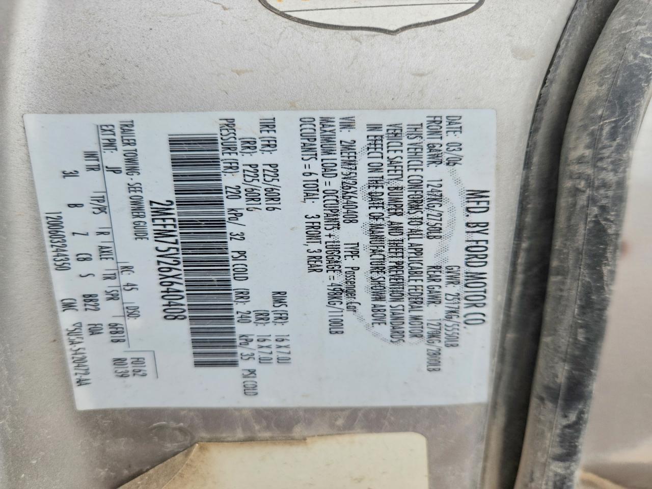 2006 MERCURY GRAND MARQUIS LS photo 34