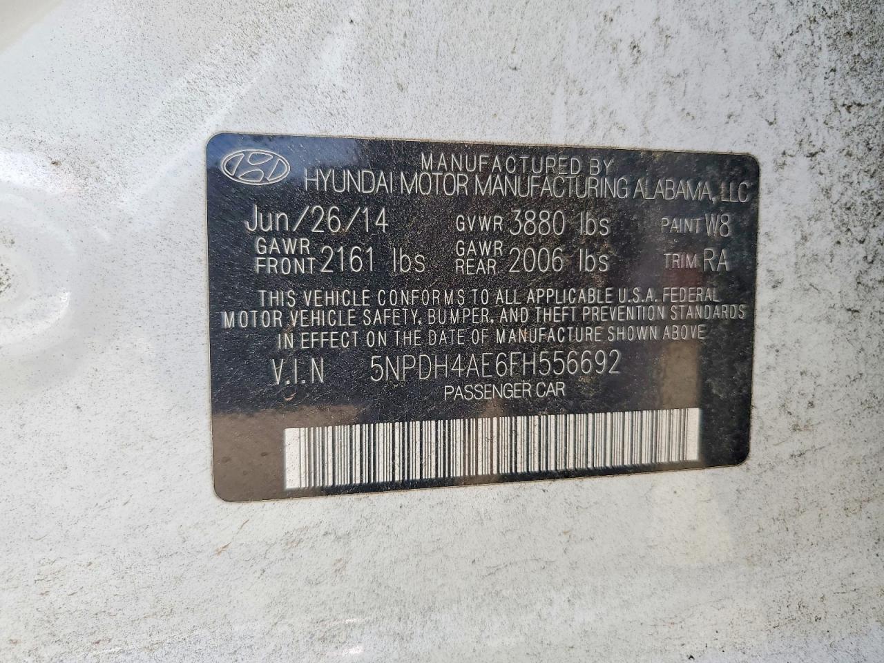2015 HYUNDAI ELANTRA SE photo 34