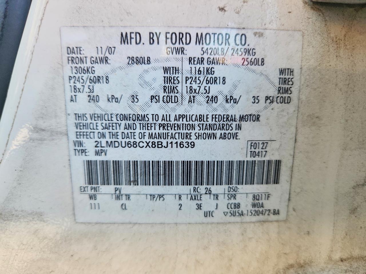 2008 LINCOLN MKX photo 25
