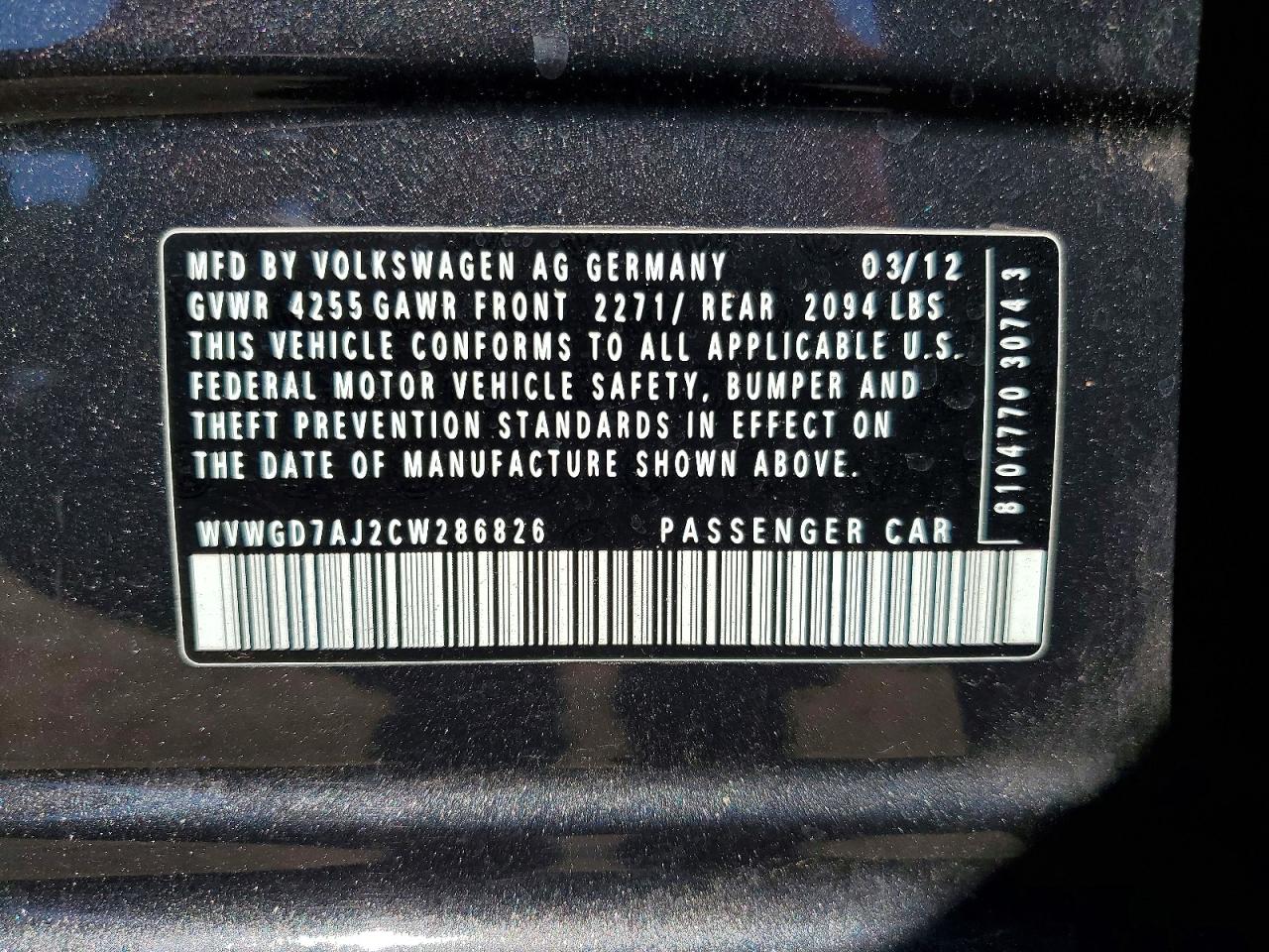 2012 VOLKSWAGEN GTI photo 23
