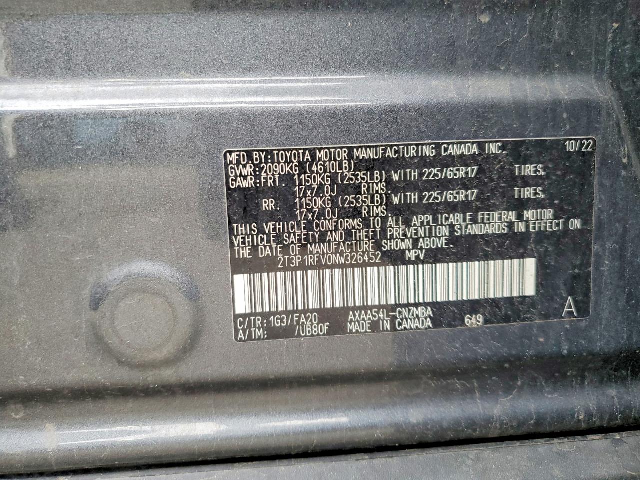 2022 TOYOTA RAV4 XLE photo 23