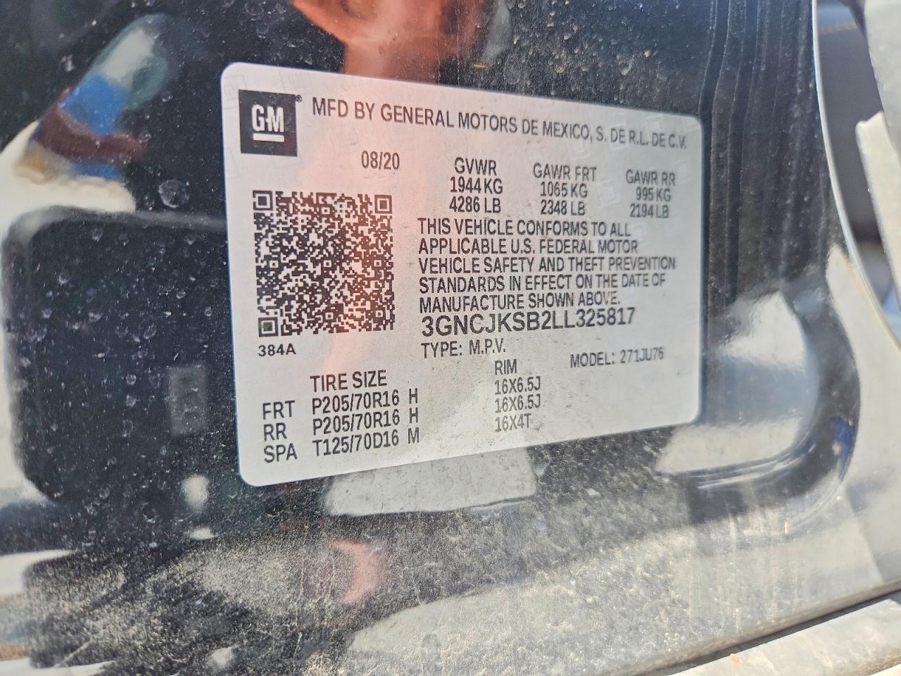 2020 CHEVROLET TRAX LS photo 37