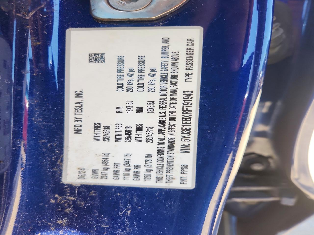 2024 TESLA MODEL 3 photo 34
