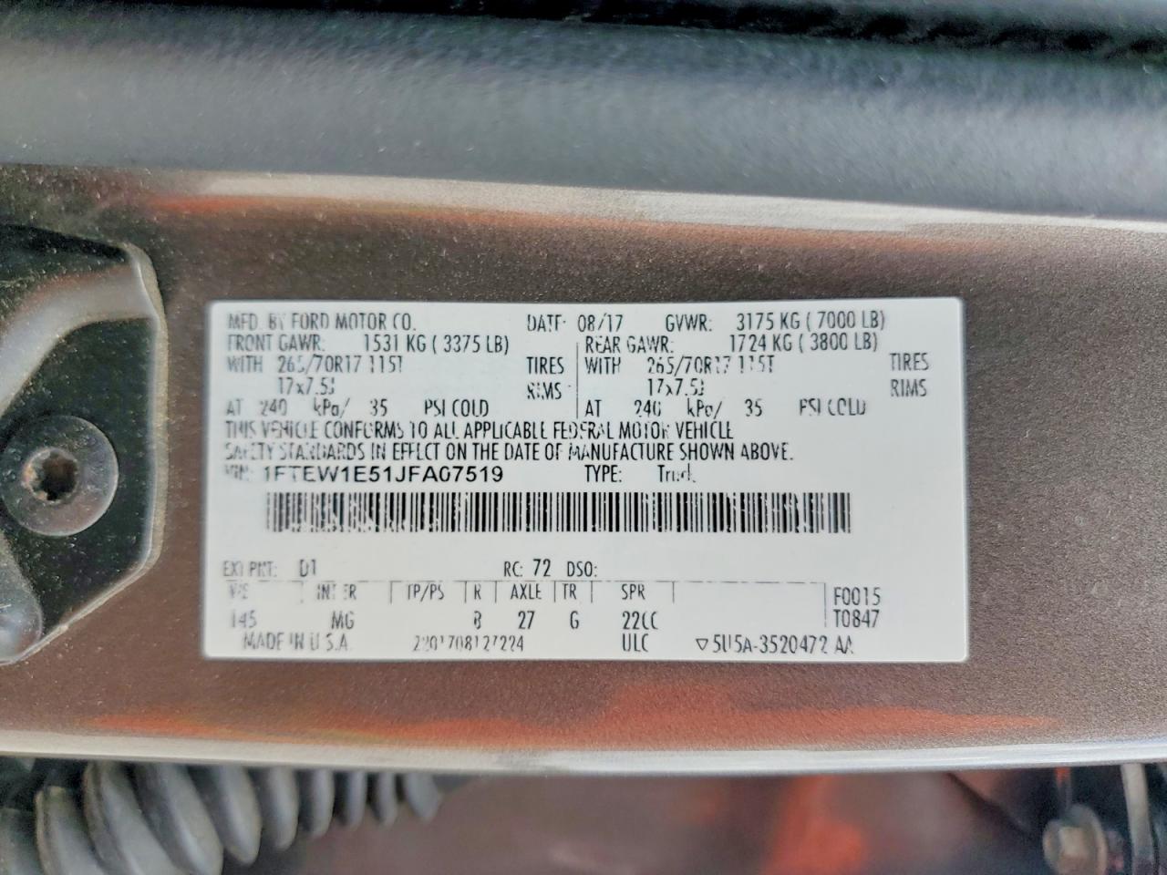 2018 FORD F150 SUPERCREW photo 25