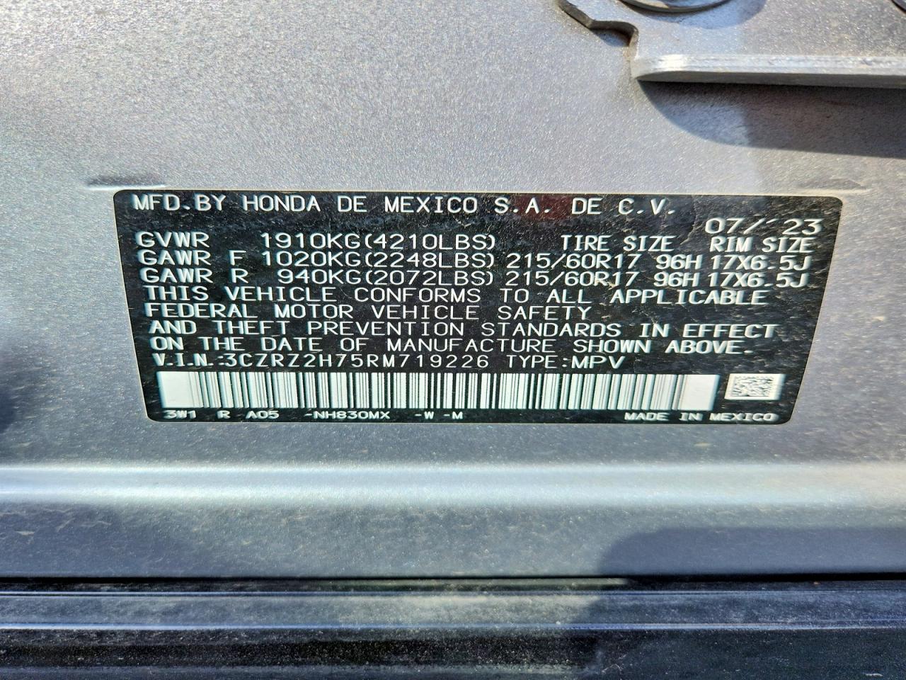 2024 HONDA HR-V EXL photo 25