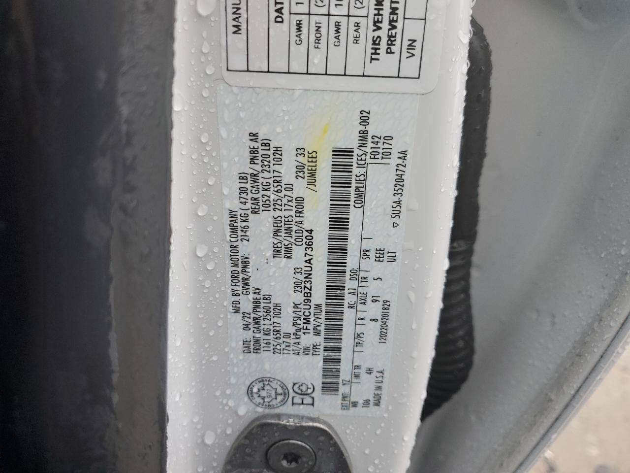 2022 FORD ESCAPE SE photo 27