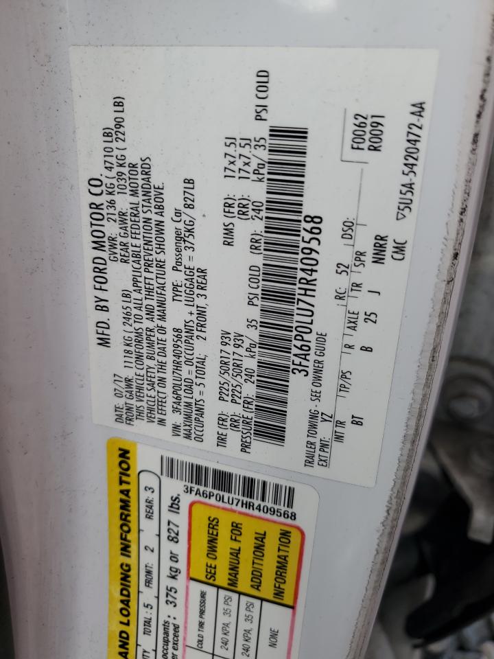2017 FORD FUSION SE HYBRID photo 21