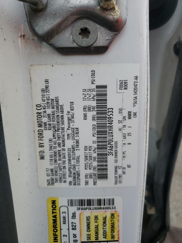 2017 FORD FUSION SE HYBRID photo 23