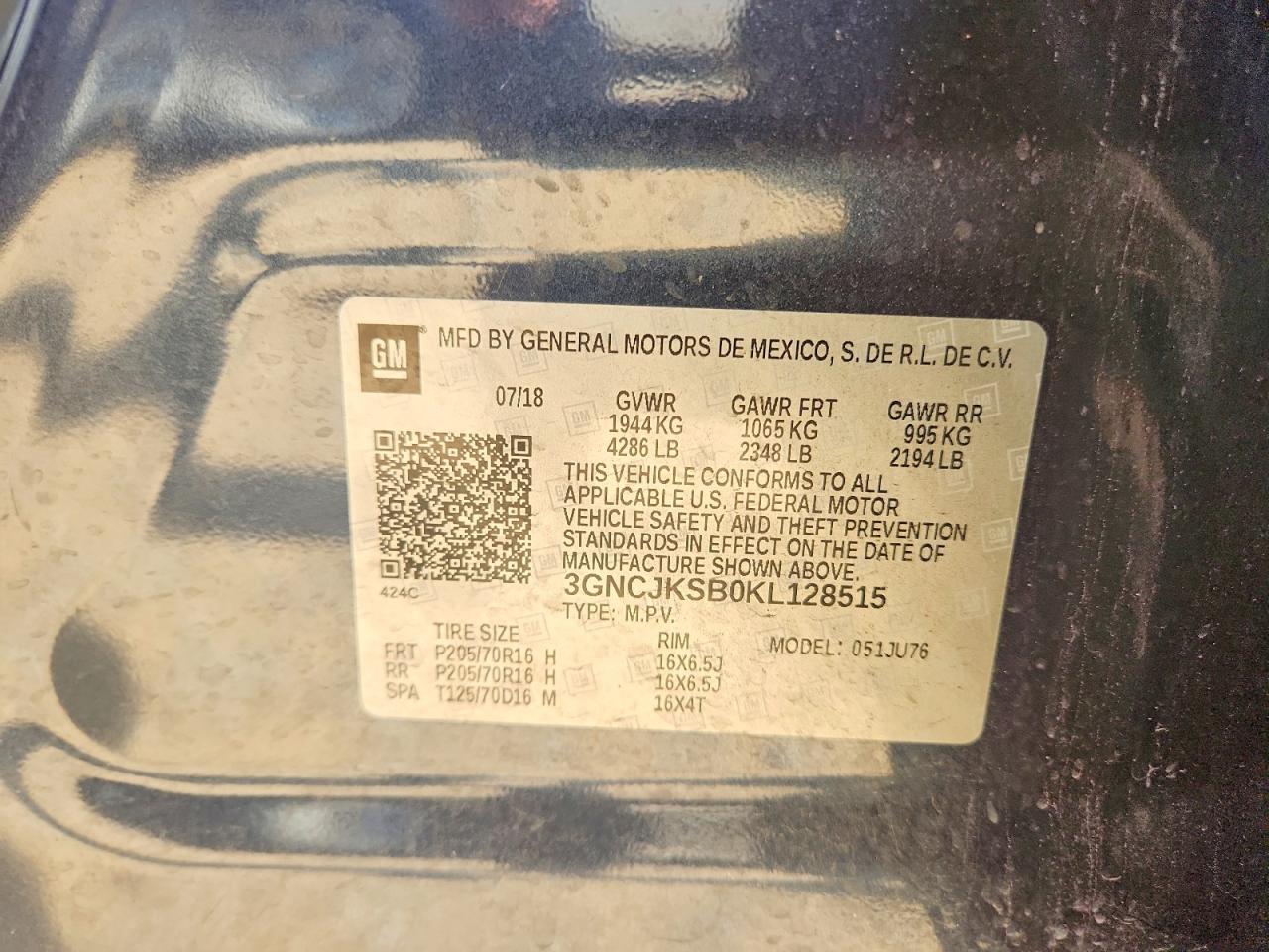 2019 CHEVROLET TRAX LS photo 25