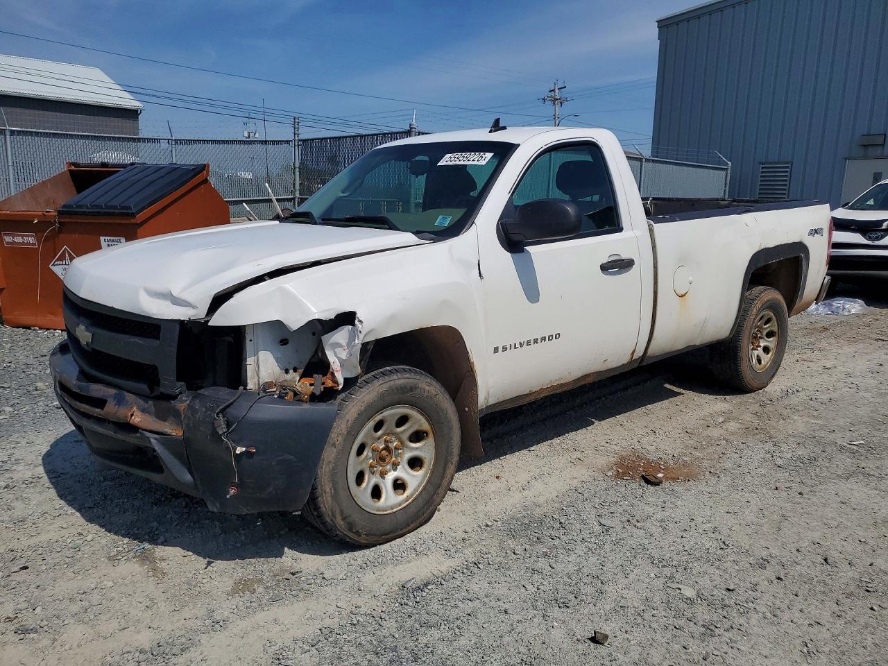 2009 CHEVROLET SILVERADO K1500 — FRONT END damage — photo 1
