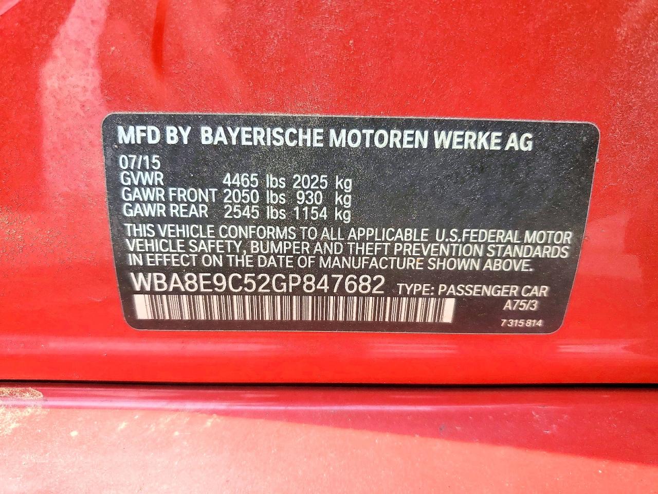 2016 BMW 328 I SULEV photo 12