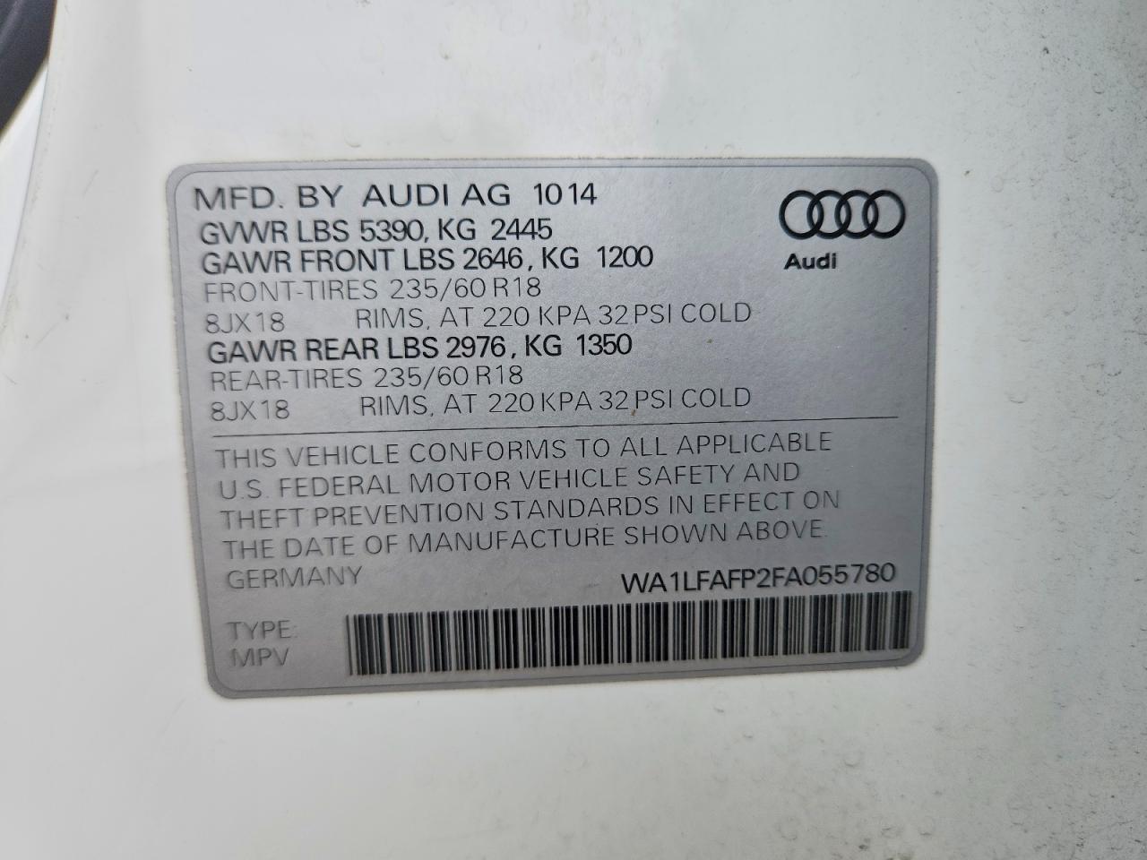 2015 AUDI Q5 PREMIUM PLUS photo 34