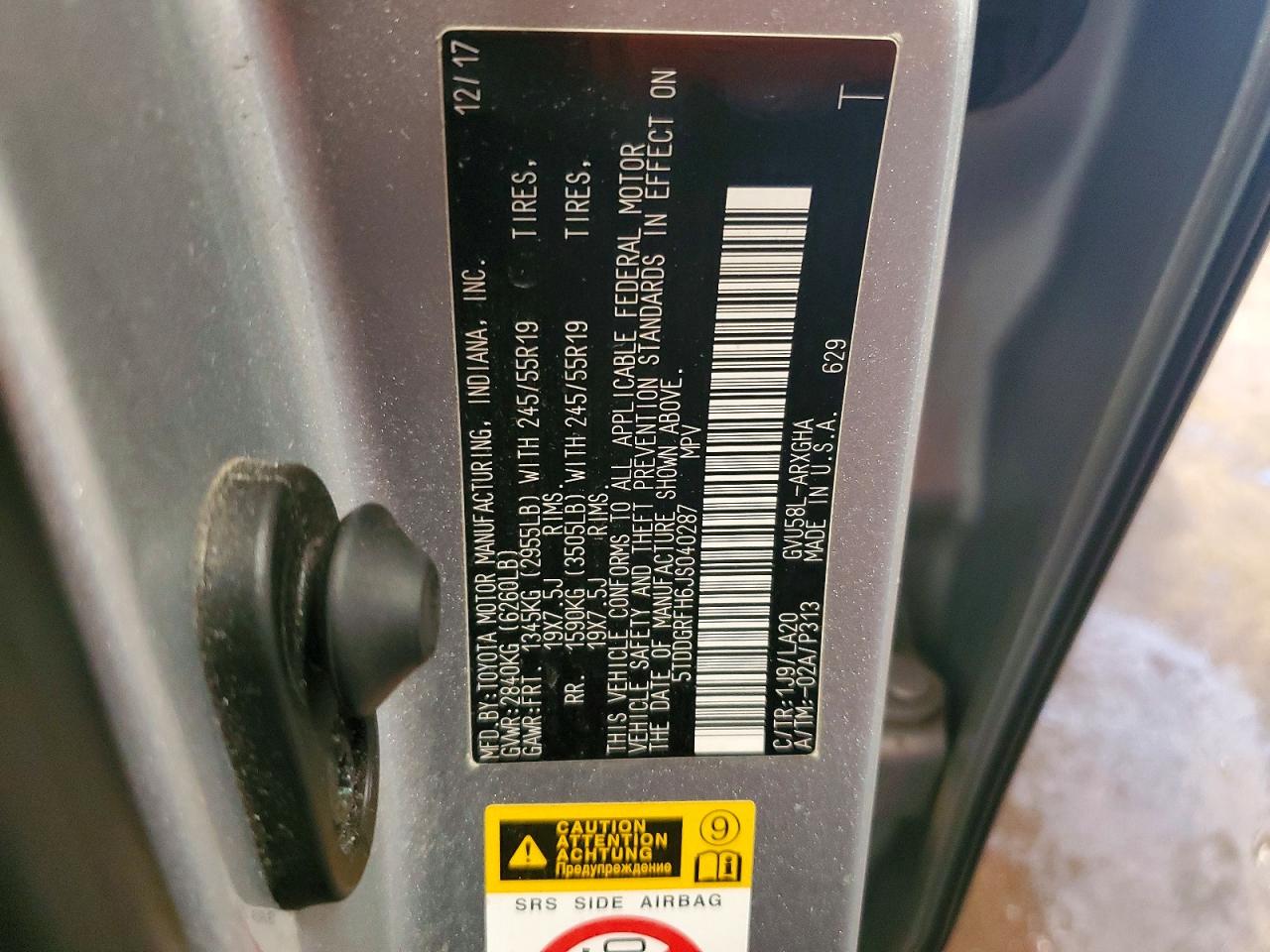 2018 TOYOTA HIGHLANDER HYBRID LIMITED PLATINUM photo 12