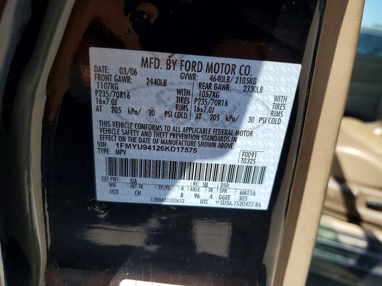 2006 FORD ESCAPE LIMITED photo 25