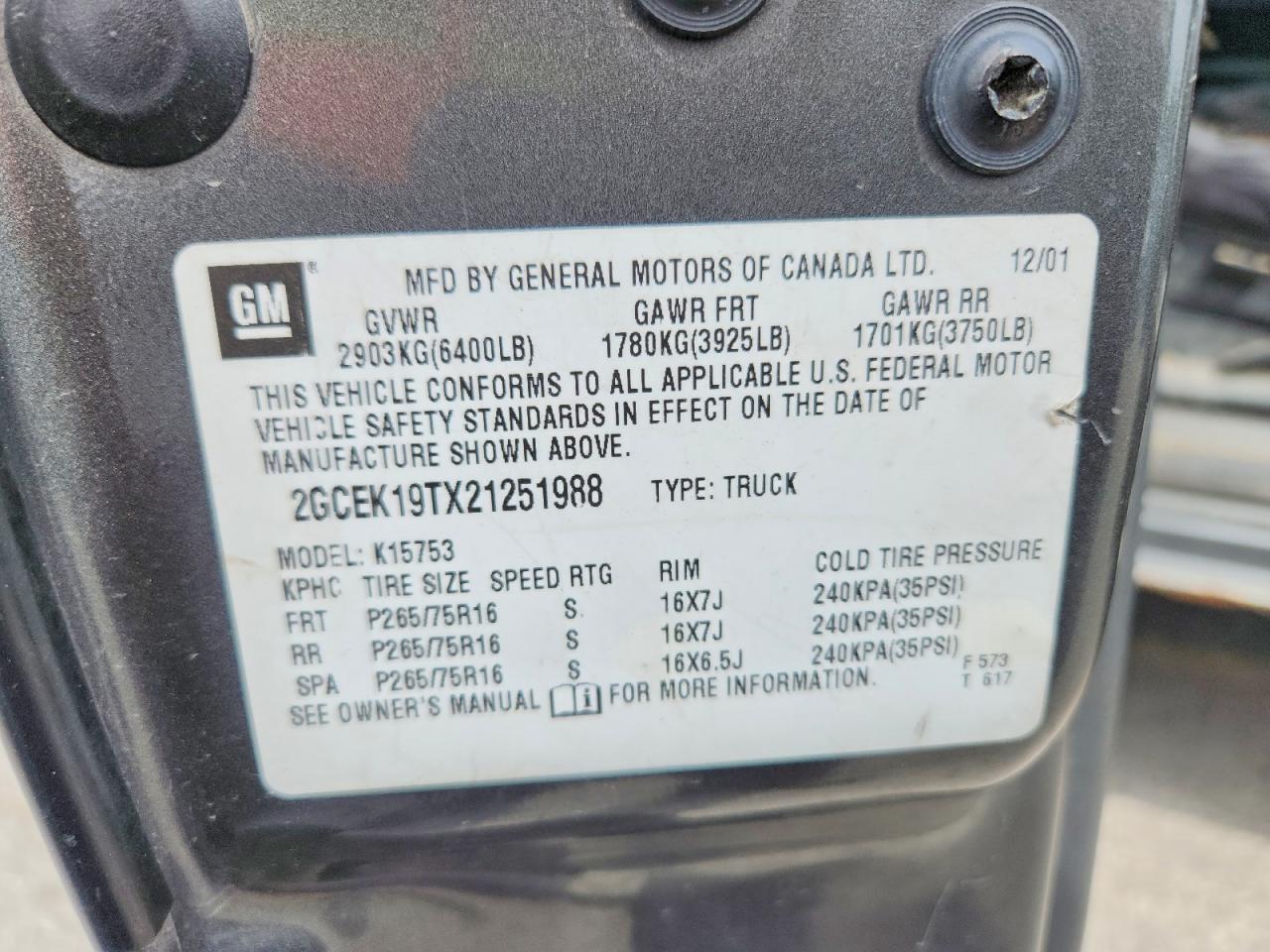 2002 CHEVROLET SILVERADO K1500 photo 23