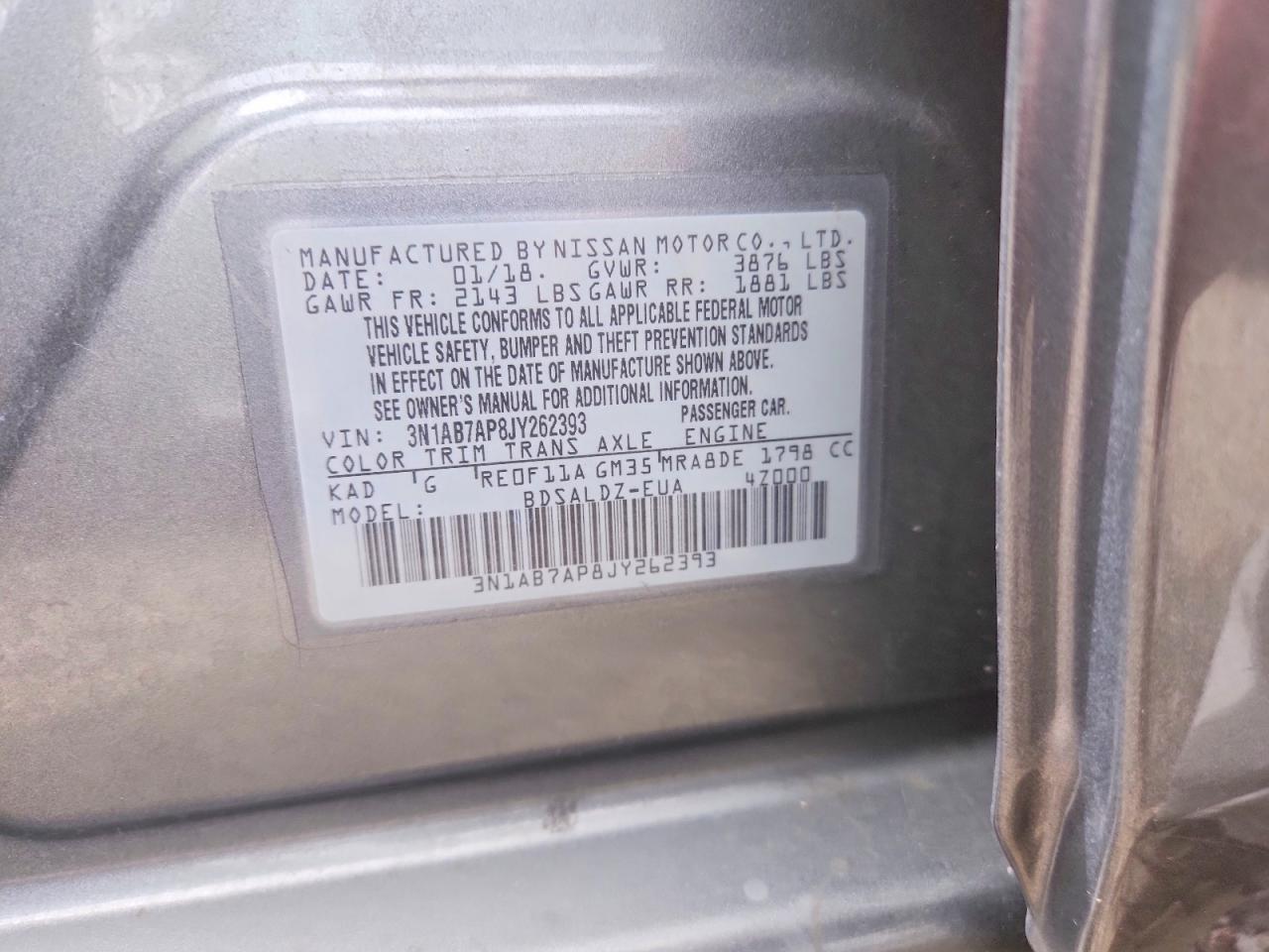2018 NISSAN SENTRA SV photo 34