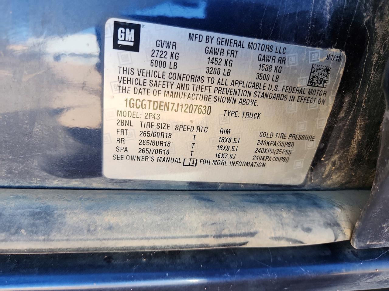 2018 CHEVROLET COLORADO Z71 photo 23