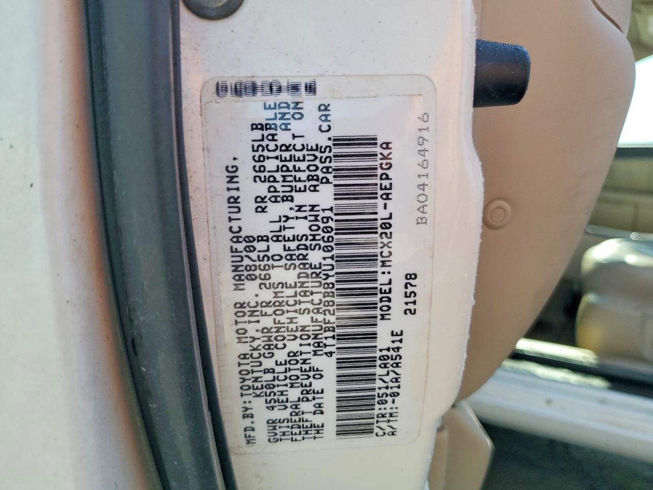 2000 TOYOTA AVALON XLS photo 13