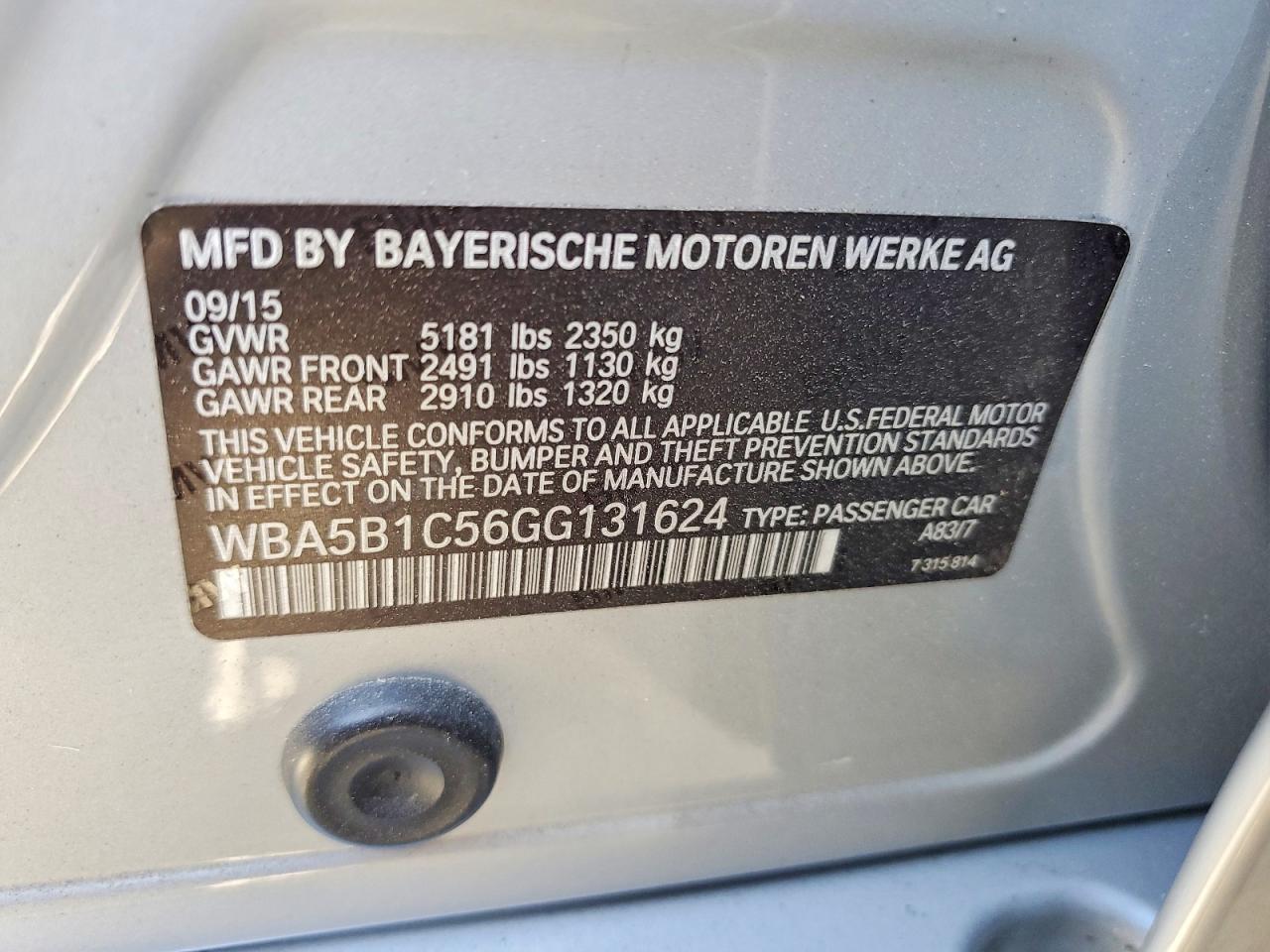 2016 BMW 535 I photo 23