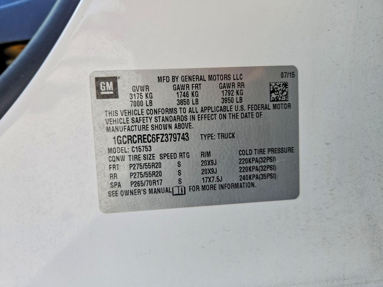 2015 CHEVROLET SILVERADO C1500 LT photo 25
