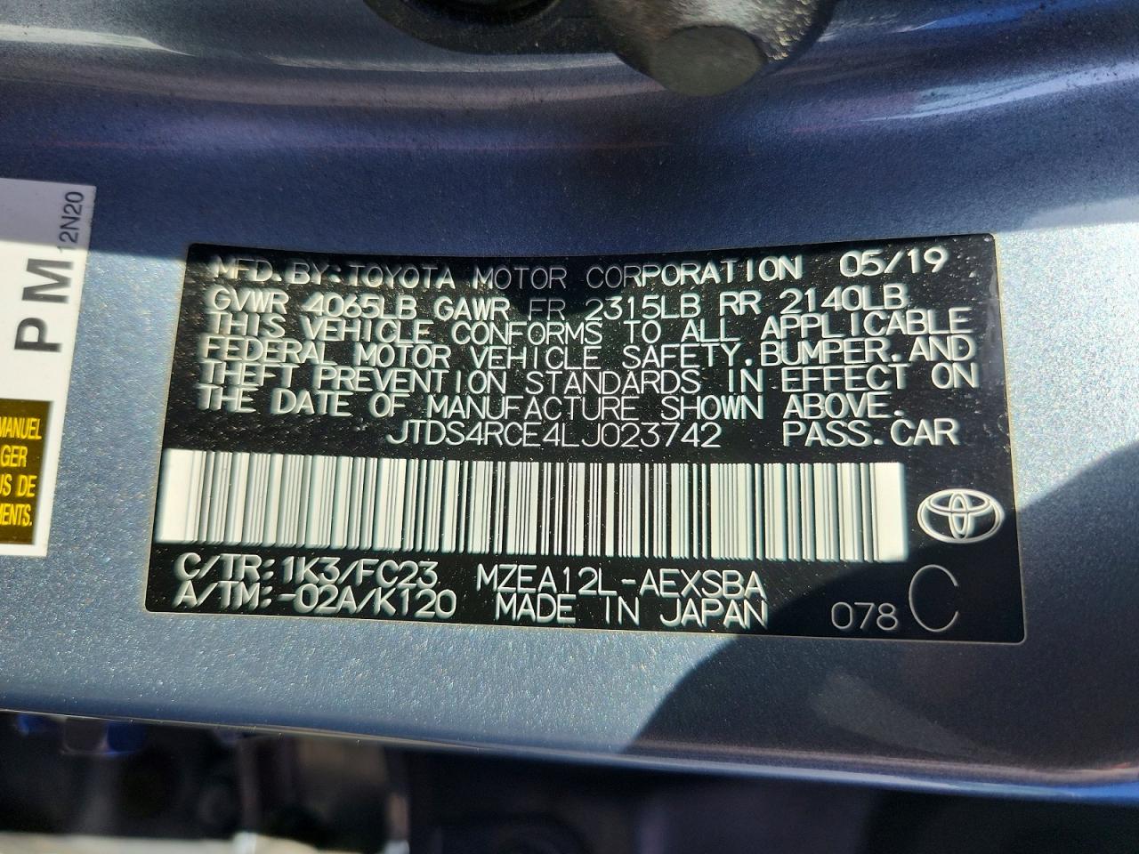 2020 TOYOTA COROLLA SE photo 25