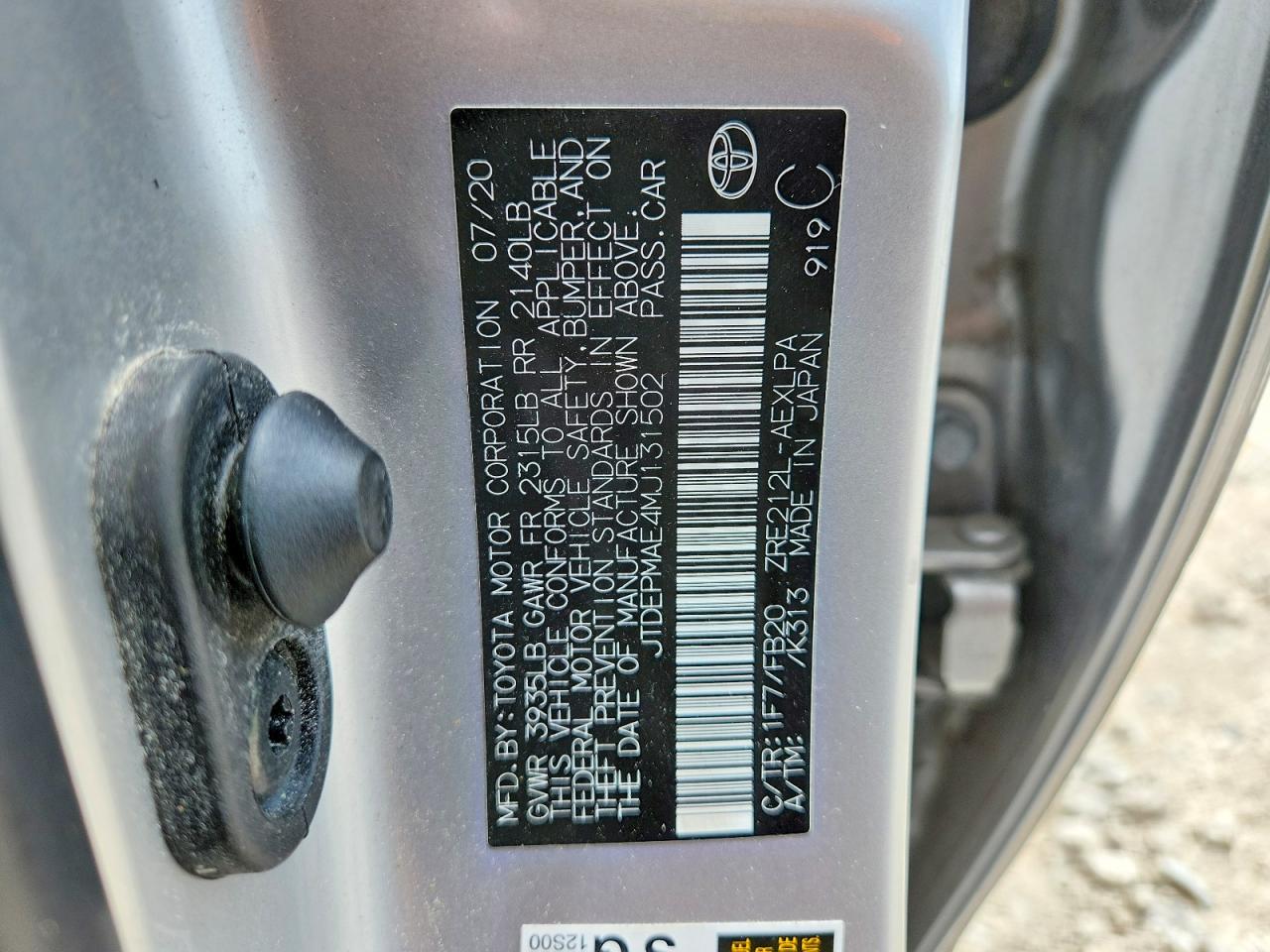 2021 TOYOTA COROLLA LE photo 23