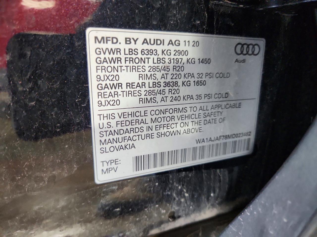 2021 AUDI Q7 PREMIUM photo 27