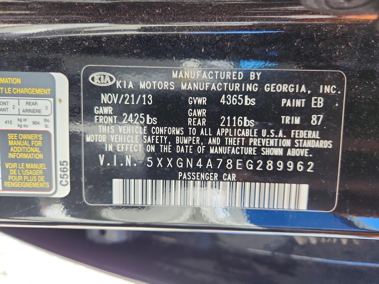 2014 KIA OPTIMA EX photo 25