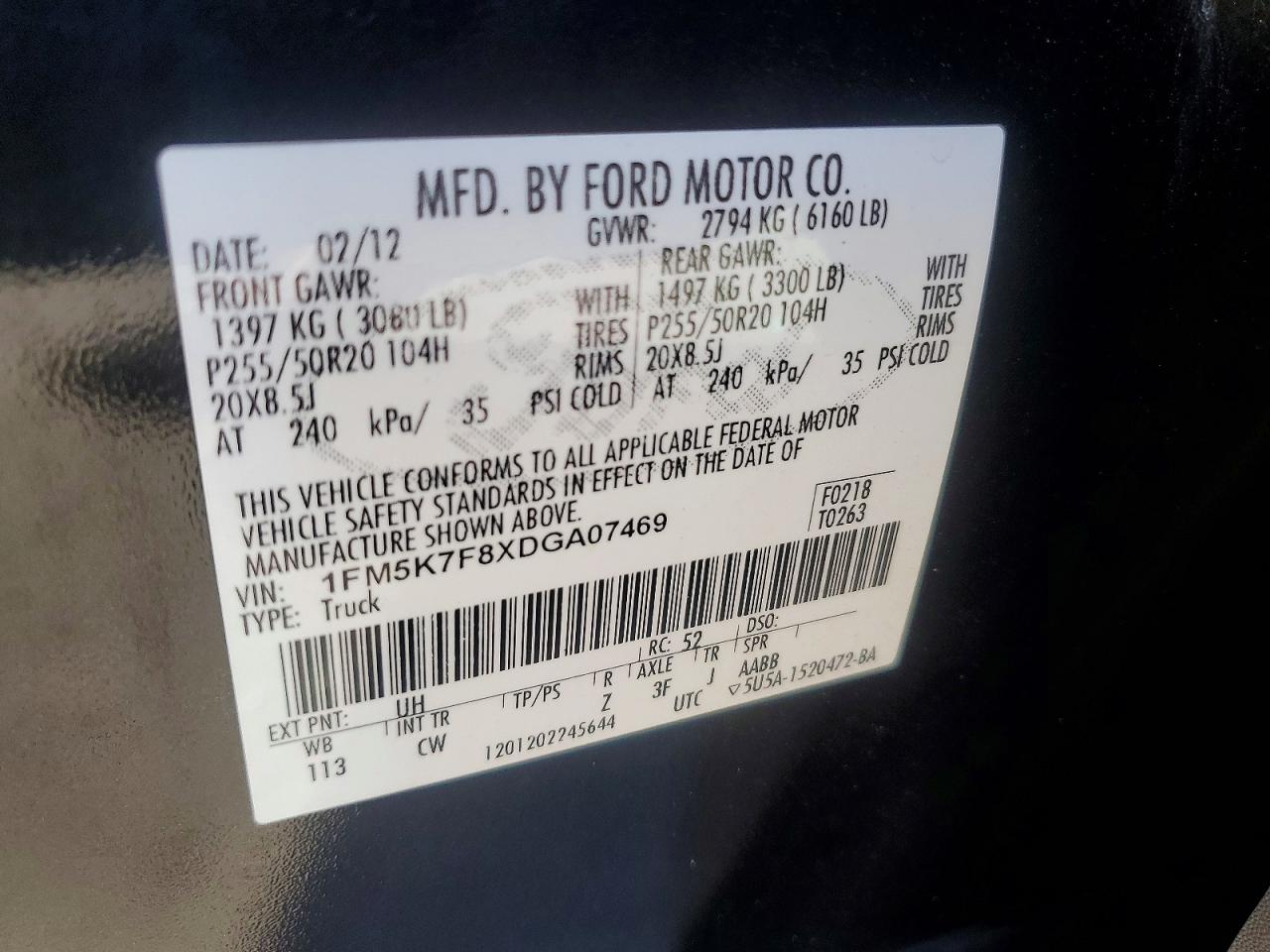 2013 FORD EXPLORER LIMITED photo 25