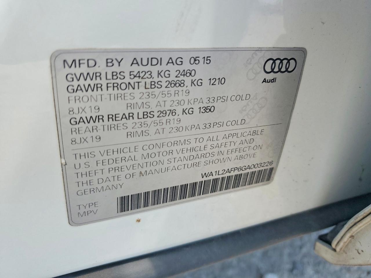 2016 AUDI Q5 PREMIUM PLUS photo 37