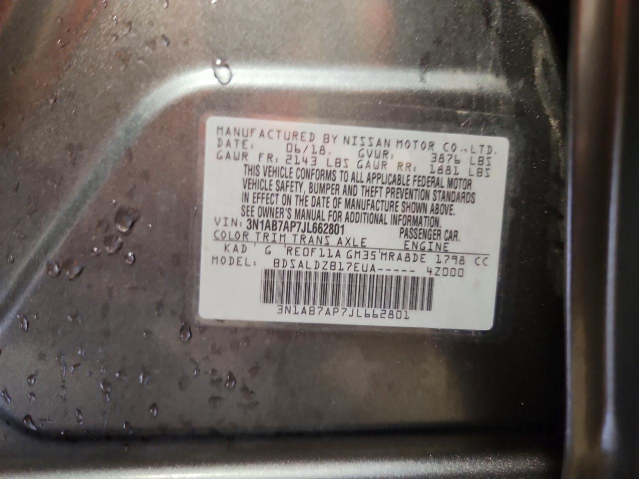 2018 NISSAN SENTRA SV photo 25
