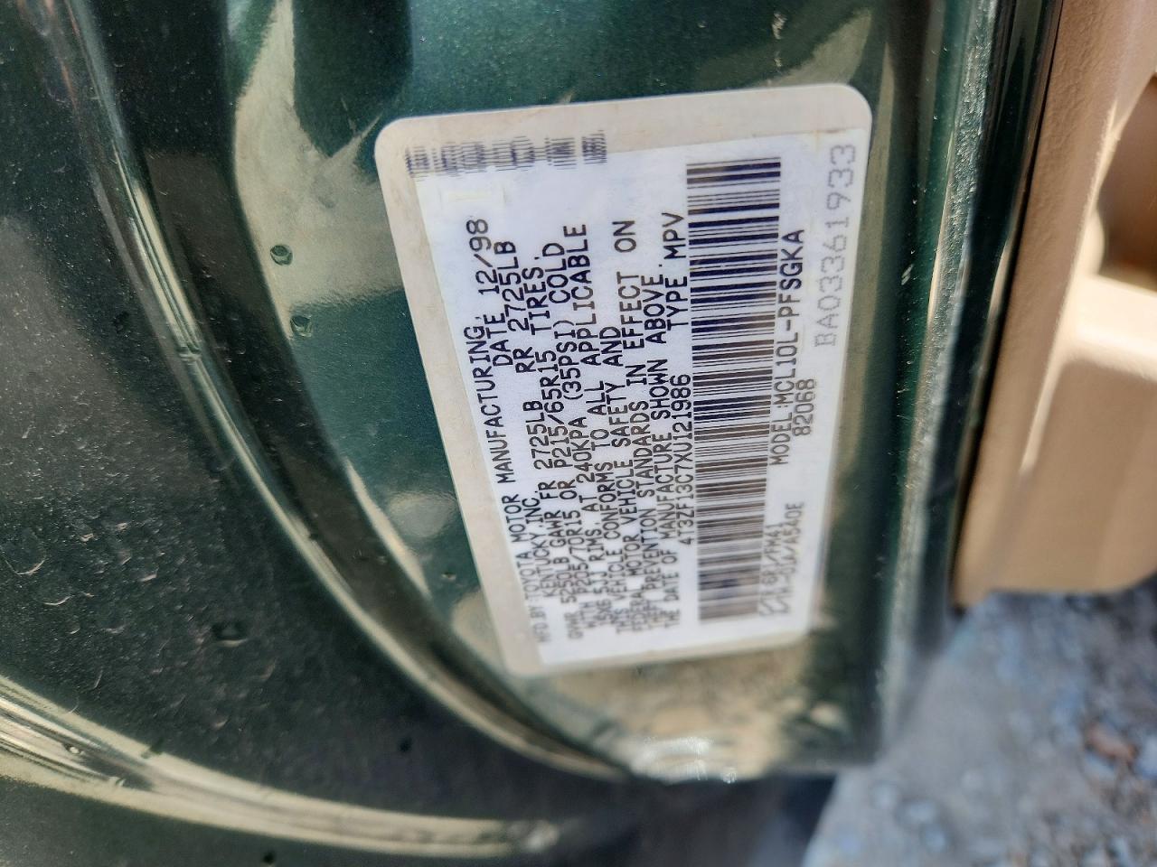 1999 TOYOTA SIENNA XLE photo 37