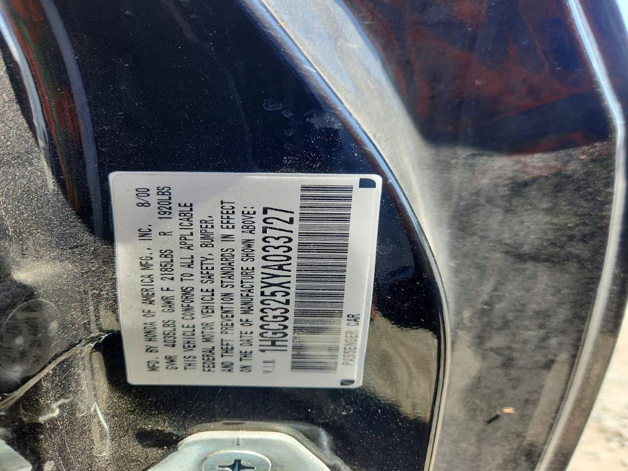 2000 HONDA ACCORD EX photo 23