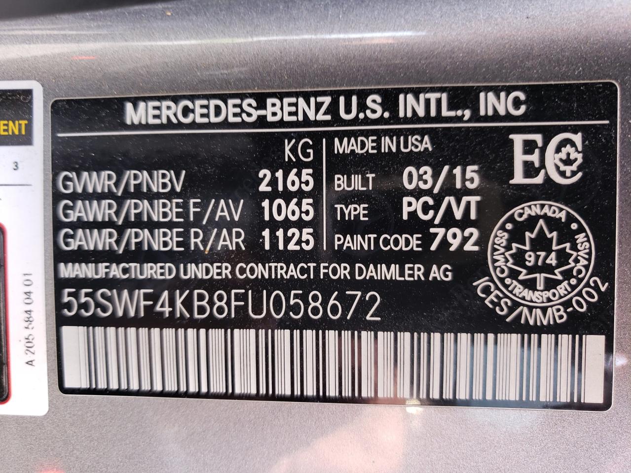 2015 MERCEDES-BENZ C 300 4MATIC photo 13