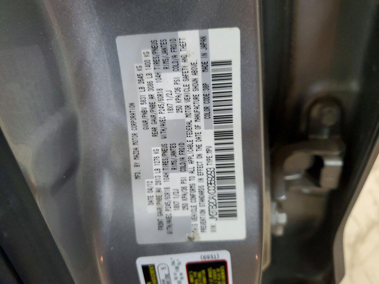 2012 MAZDA CX-9 photo 25