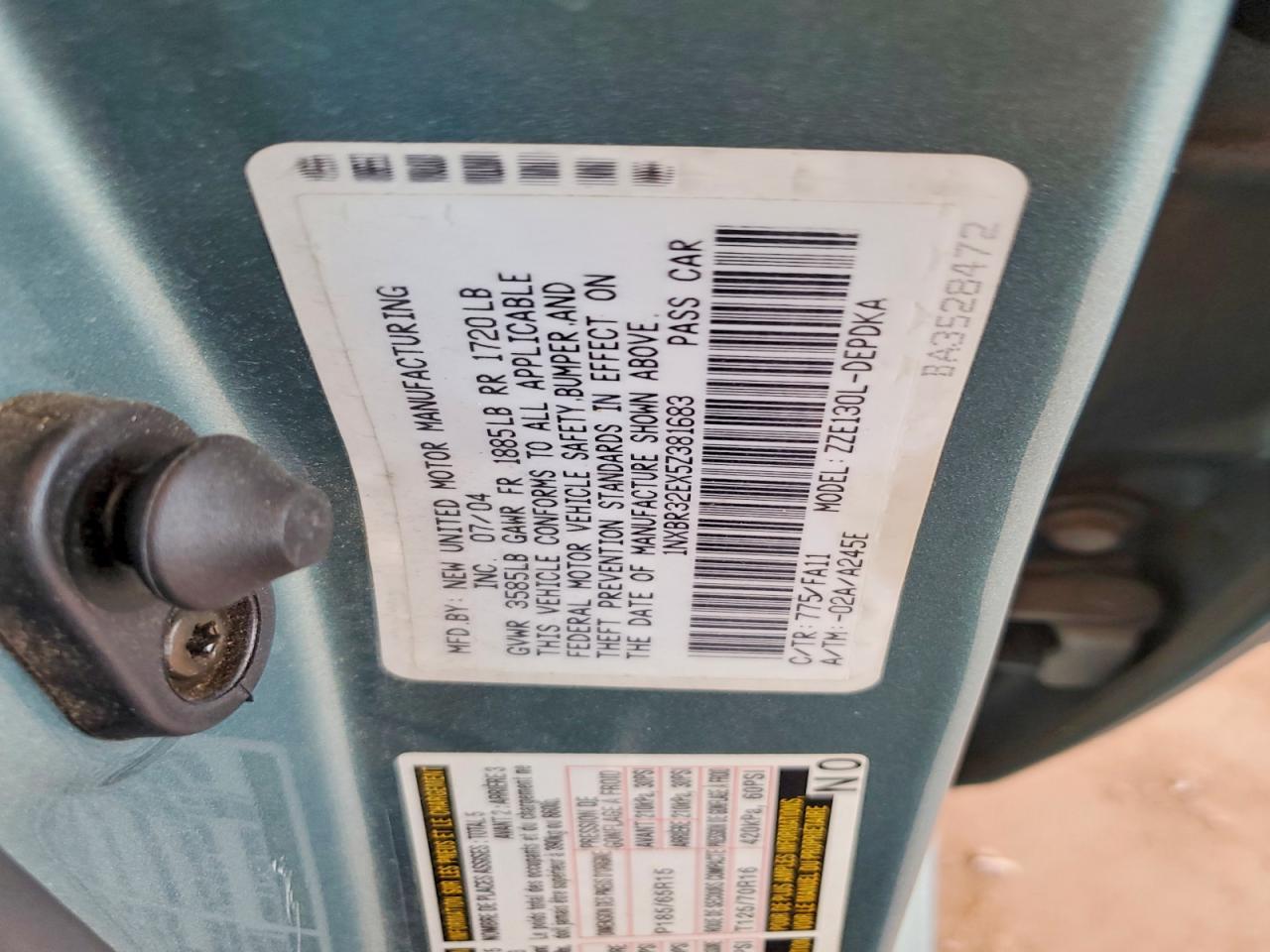 2005 TOYOTA COROLLA CE photo 34