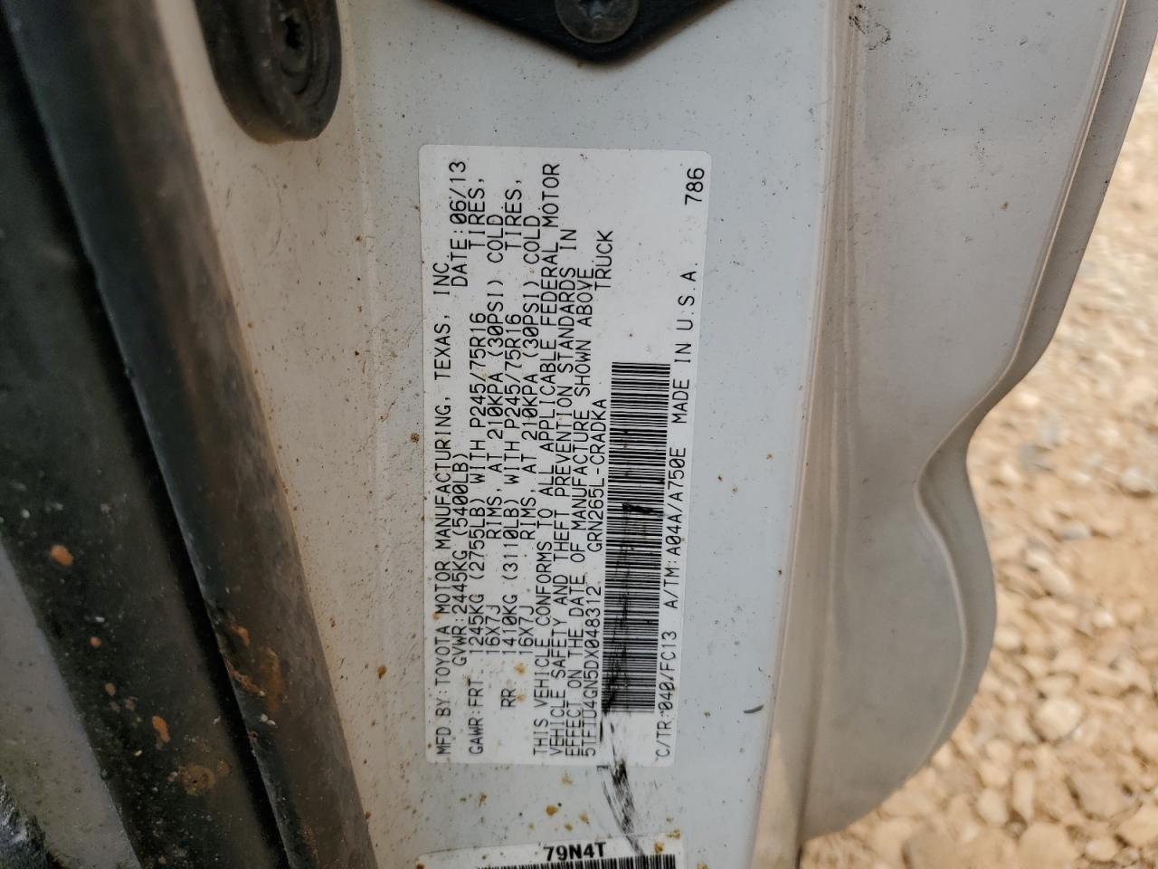 2013 TOYOTA TACOMA PRERUNNER ACCESS CAB photo 23