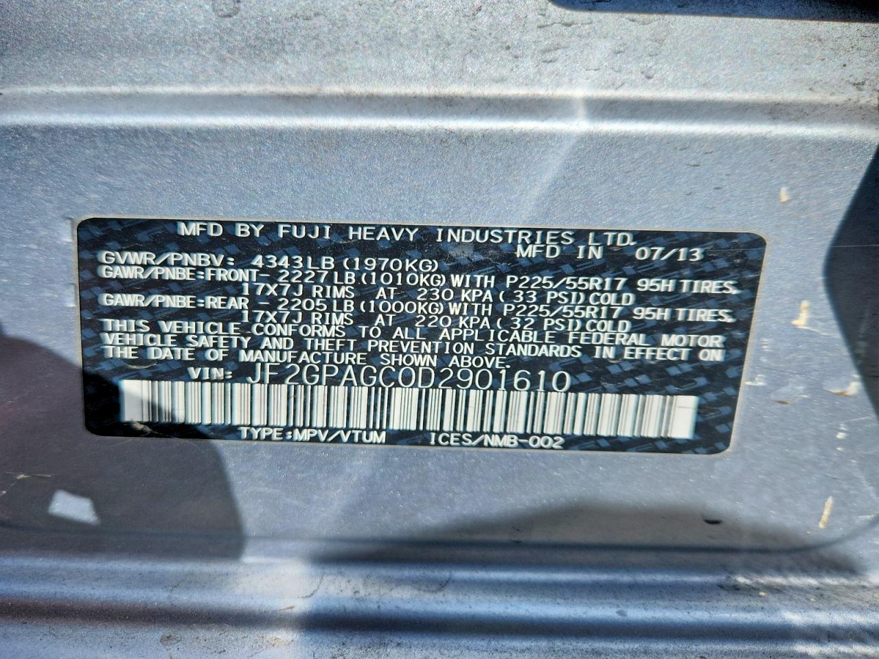 2013 SUBARU XV CROSSTREK 2.0 LIMITED photo 27