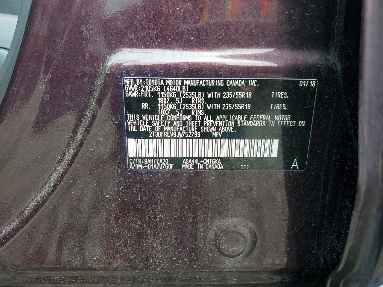 2018 TOYOTA RAV4 LIMITED photo 27