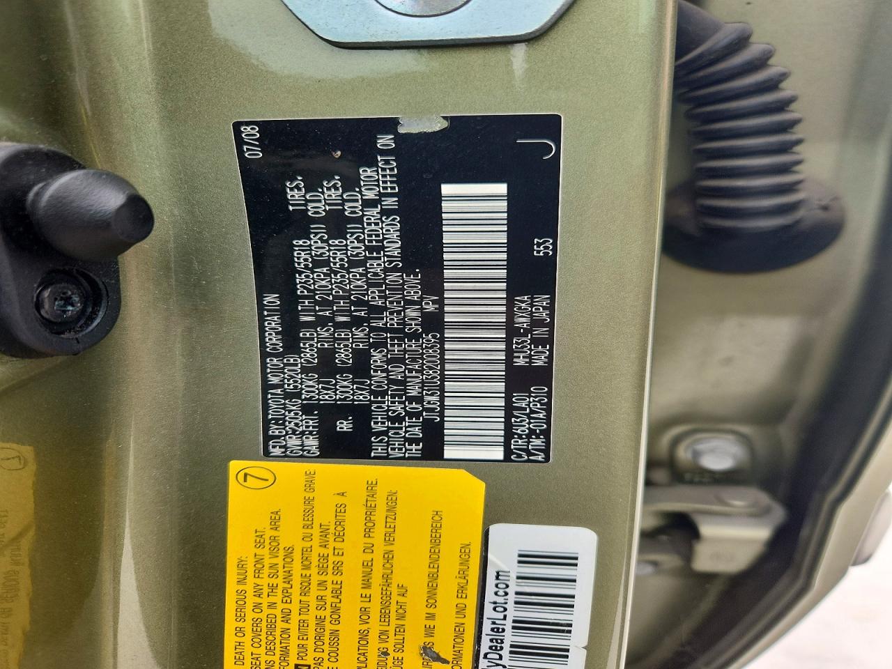2008 LEXUS RX 400H photo 27