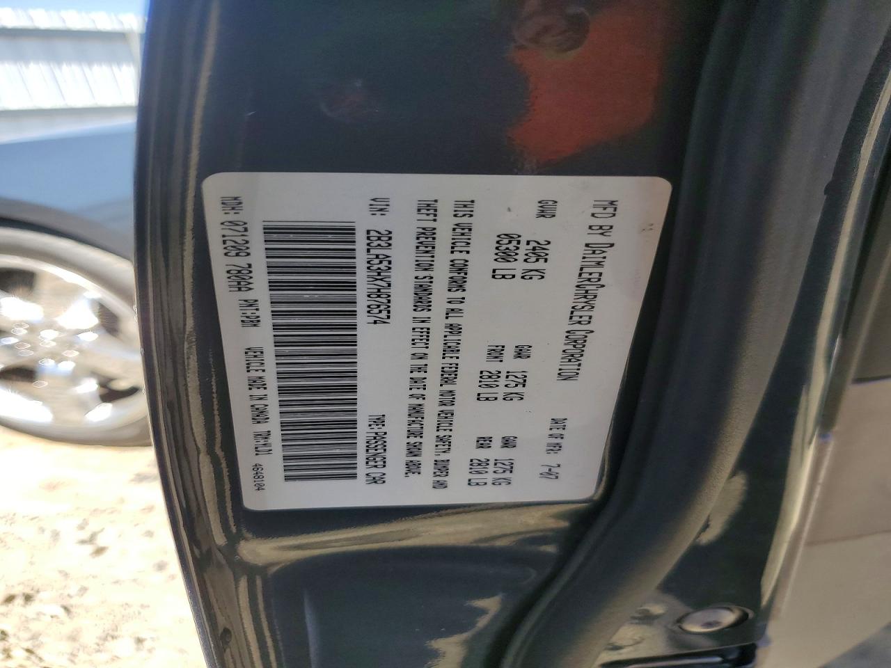 2007 DODGE CHARGER R photo 23