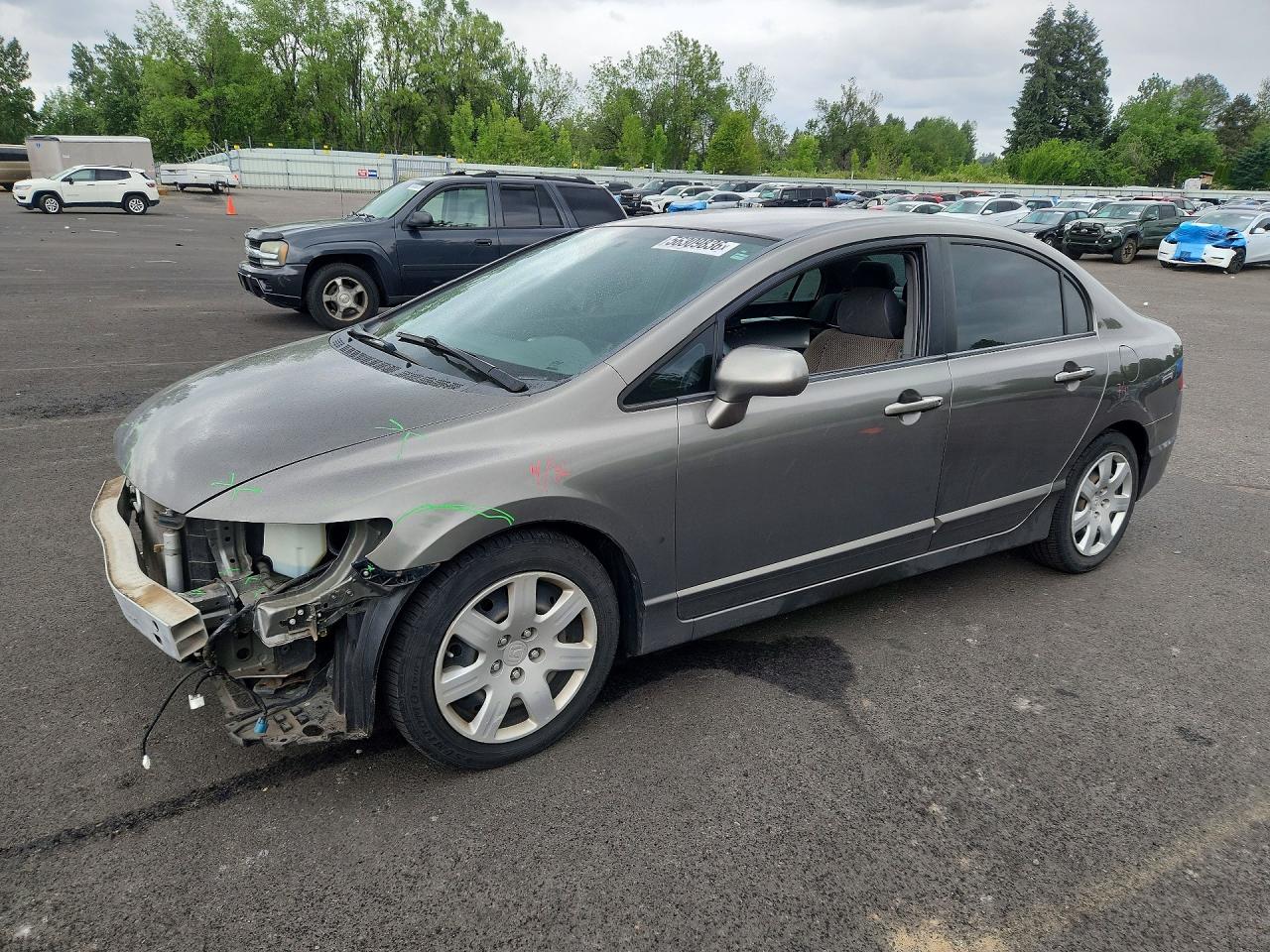 2008 HONDA CIVIC LX — FRONT END damage — photo 1