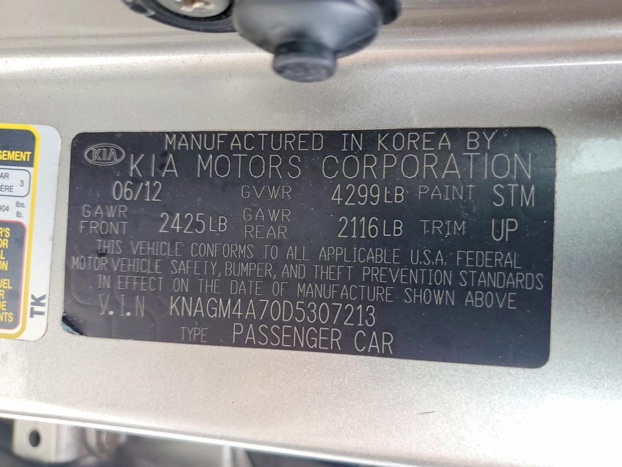 2013 KIA OPTIMA LX photo 23