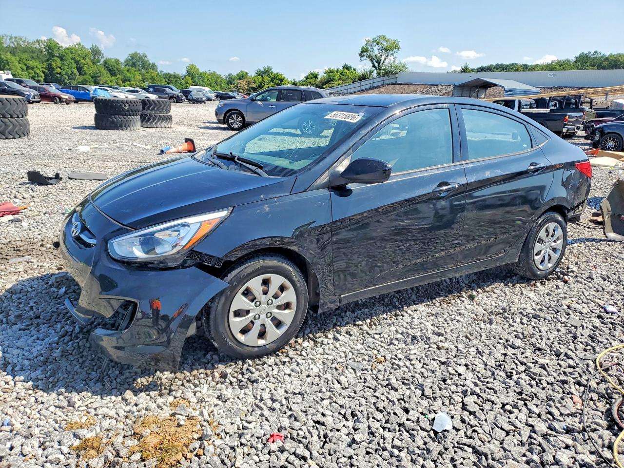 2017 HYUNDAI ACCENT SE — REAR END damage — photo 1