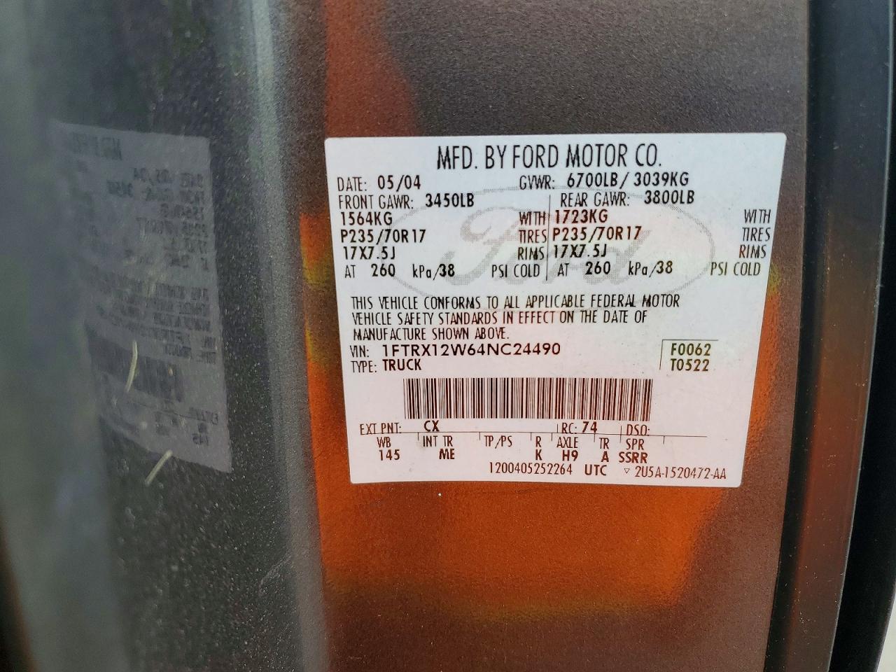 2004 FORD F150 photo 23